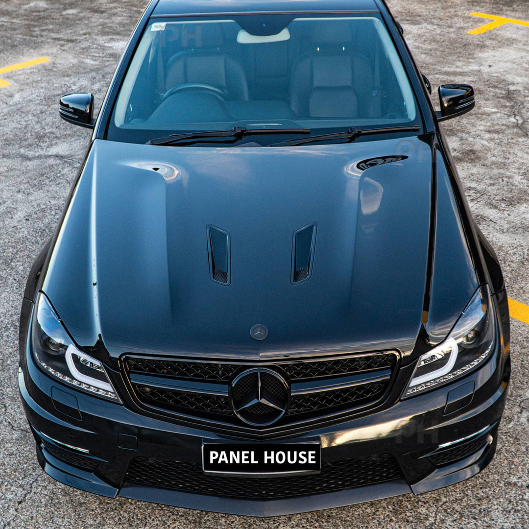 Bonnet Aluminium AMG C63 507 Vented Style Fits Mercedes-Benz C-Class W204 11-14