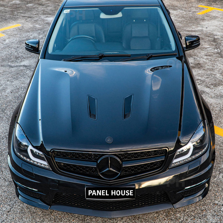 Bonnet Aluminium AMG C63 507 Vented Style Fits Mercedes-Benz C-Class W204 11-14