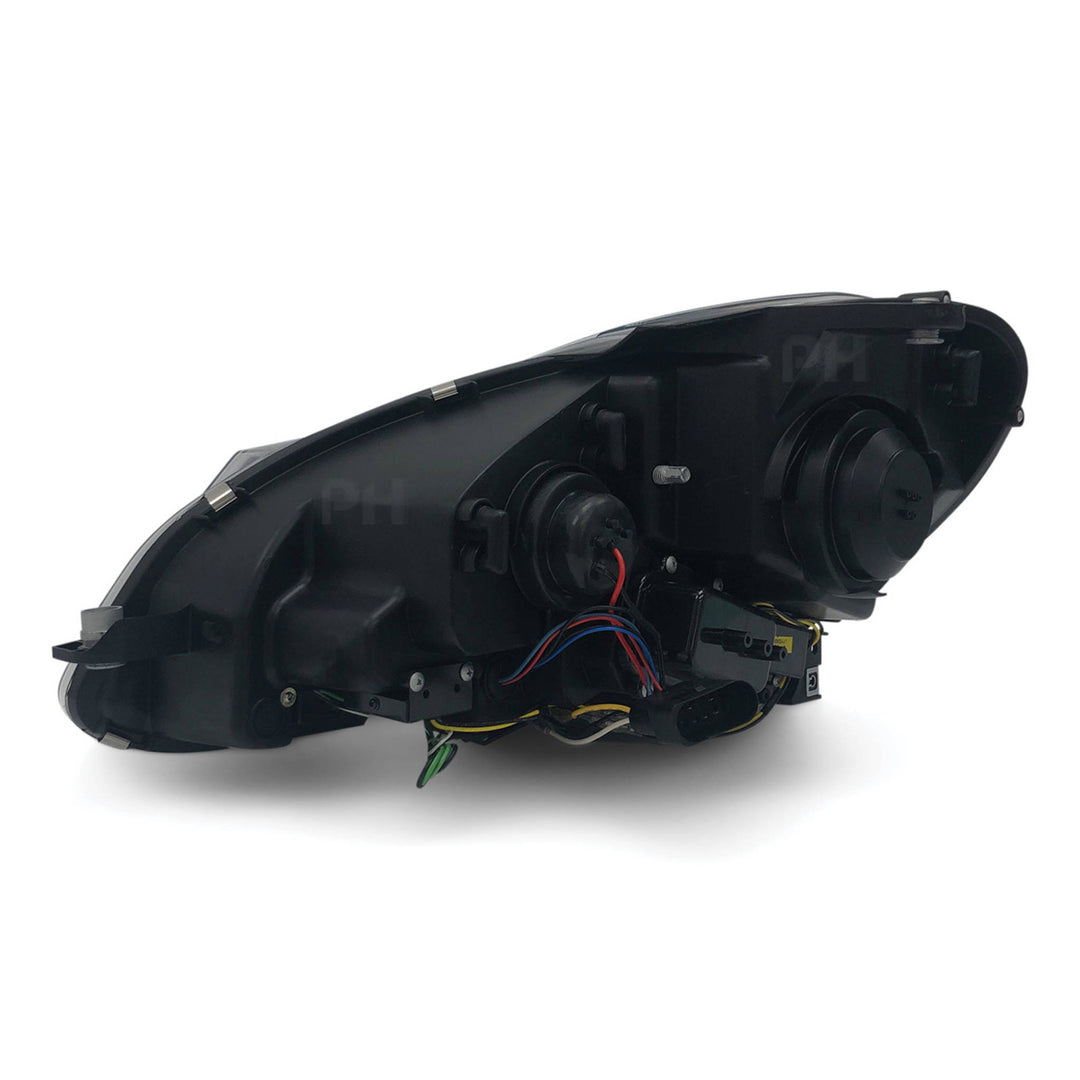 Black Projector Headlights PAIR DRL Style fits Mercedes C-Class W204 2011 - 2014