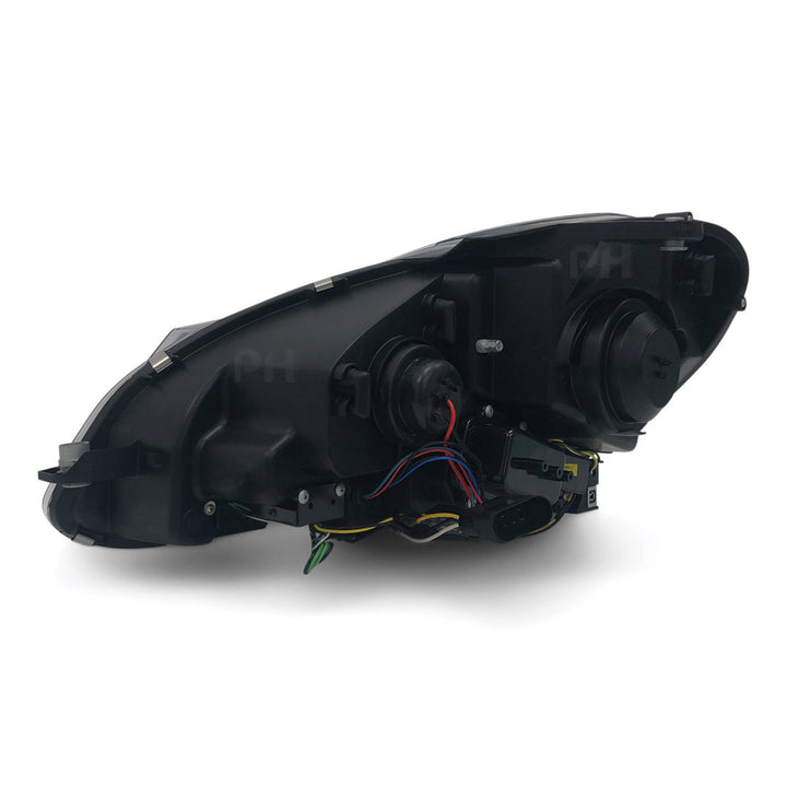 Black Projector Headlights PAIR DRL Style fits Mercedes C-Class W204 2011 - 2014