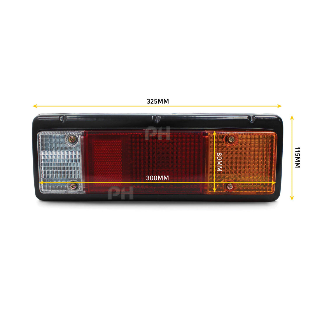 Tray Back Tail Light RIGHT Rectangle Plug fits Mitsubishi Triton 1986 - 2015