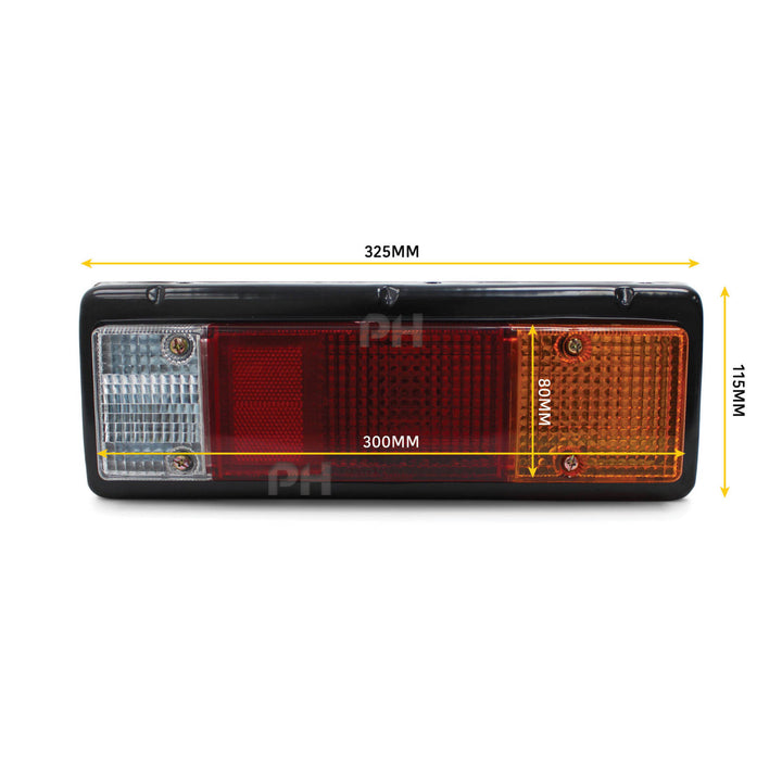 Tray Back Tail Light RIGHT Rectangle Plug fits Mitsubishi Triton 1986 - 2015