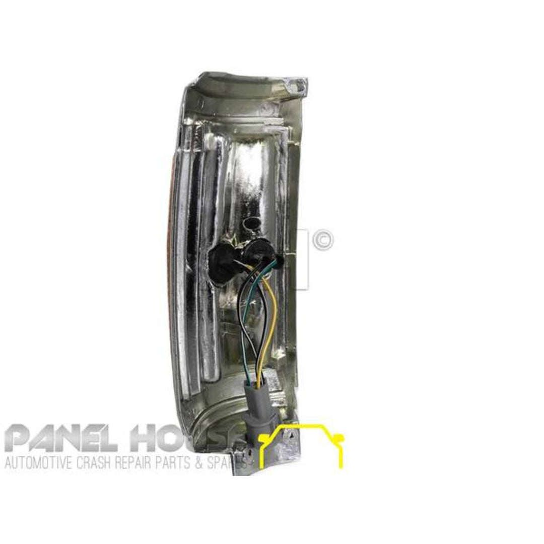 Corner Indicator Park Light PAIR Chrome fits Mitsubishi Triton 86-96 Ute ME - MJ
