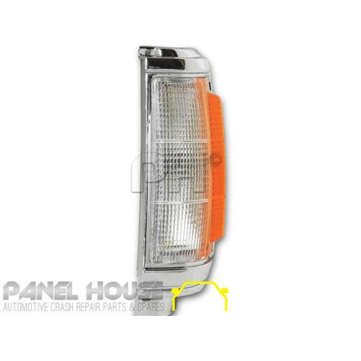 Corner Indicator Park Light PAIR Chrome fits Mitsubishi Triton 86-96 Ute ME - MJ