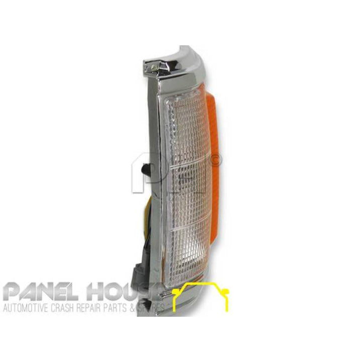 Corner Indicator Park Light PAIR Chrome fits Mitsubishi Triton 86-96 Ute ME - MJ
