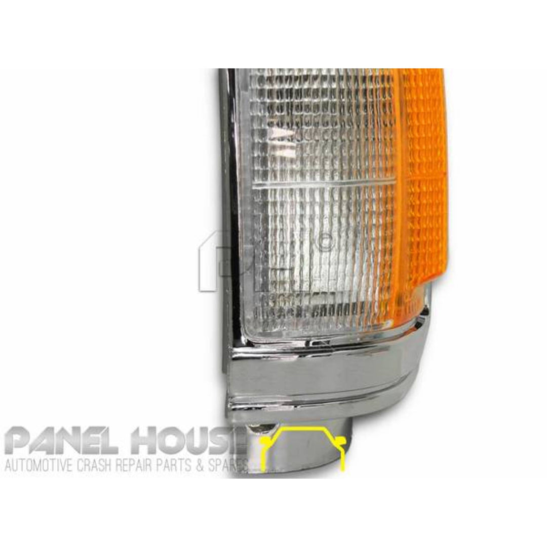 Corner Indicator Park Light PAIR Chrome fits Mitsubishi Triton 86-96 Ute ME - MJ