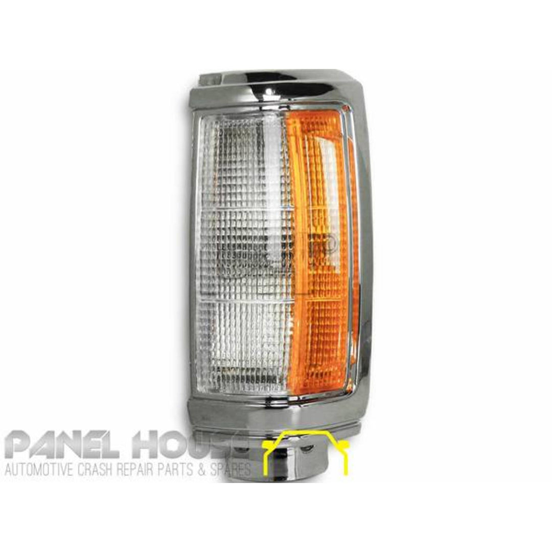 Corner Indicator Park Light PAIR Chrome fits Mitsubishi Triton 86-96 Ute ME - MJ