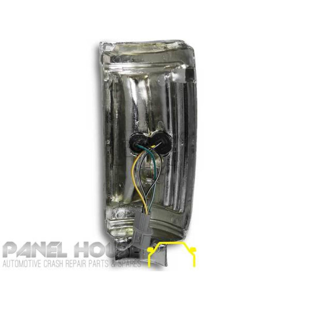 Corner Indicator Park Light PAIR Chrome fits Mitsubishi Triton 86-96 Ute ME - MJ