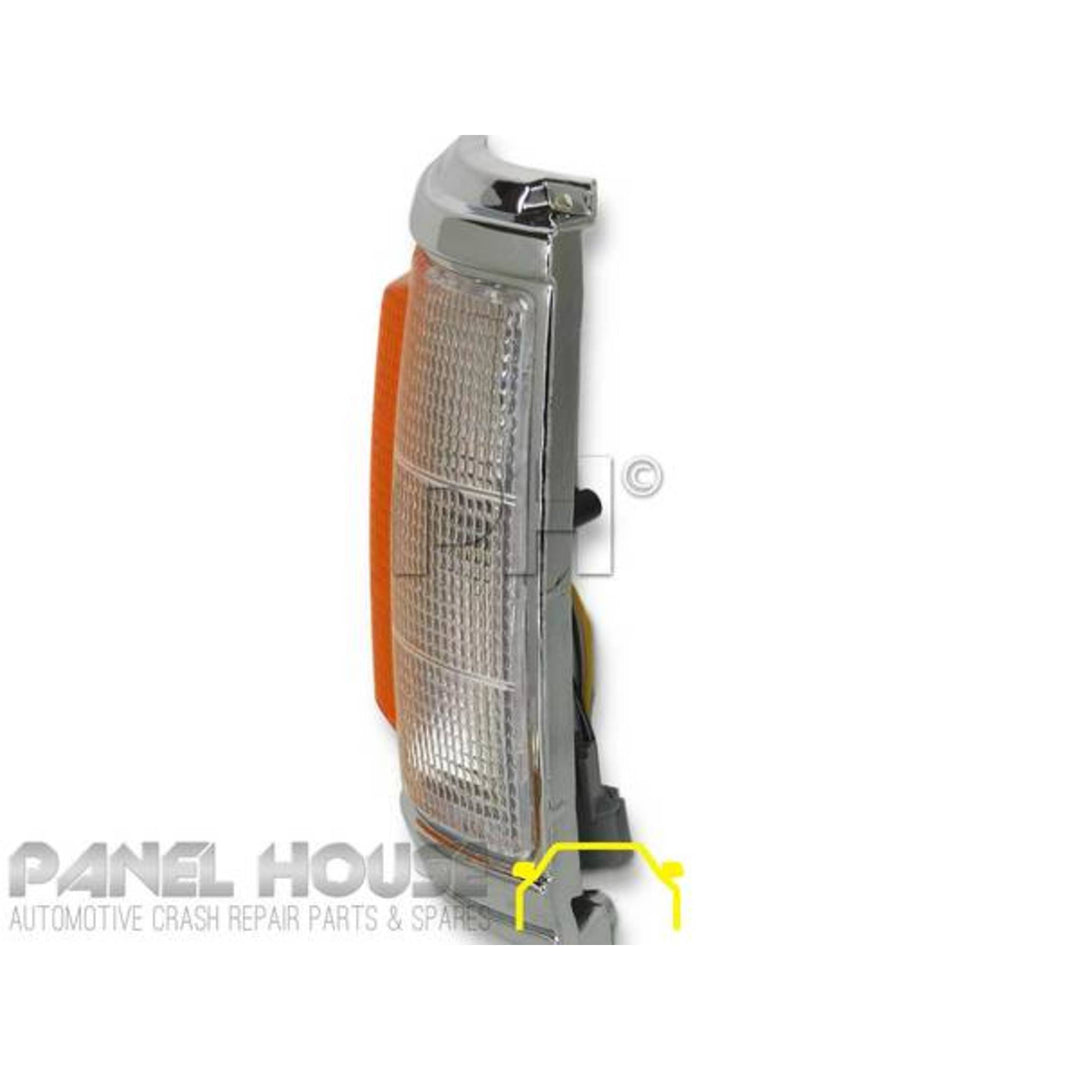 Corner Indicator Park Light PAIR Chrome fits Mitsubishi Triton 86-96 Ute ME - MJ