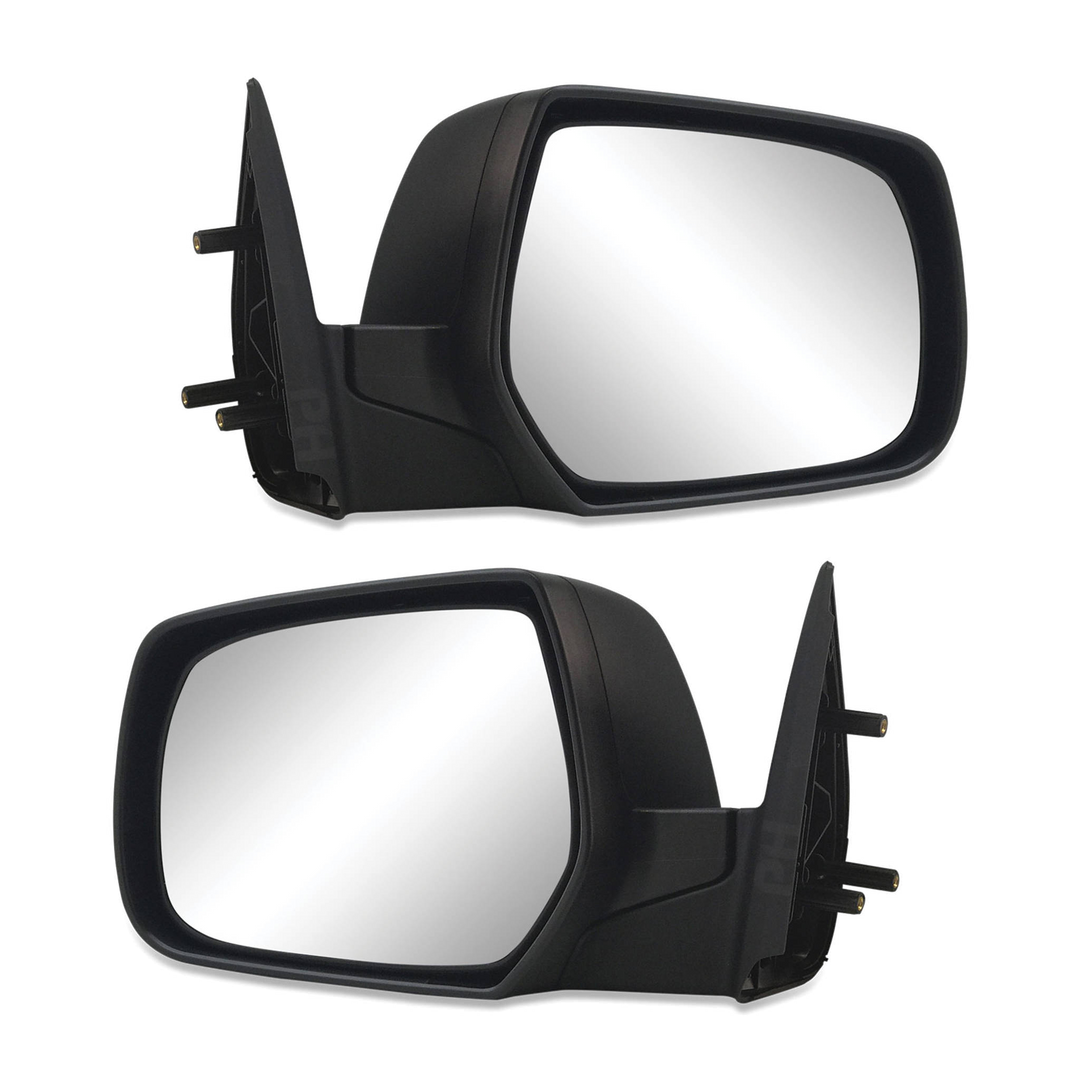 Door Mirror Black Manual Pair RH & LH fits Mazda BT50 06-11 & fits Ford Ranger PJ PK 06-11