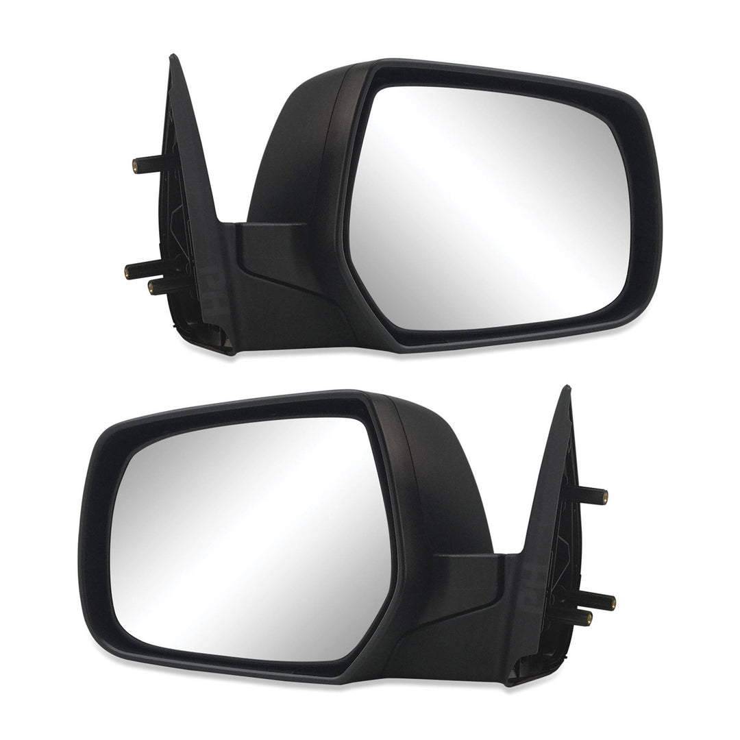 Door Mirror Black Manual Pair RH & LH fits Mazda BT50 06-11 & fits Ford Ranger PJ PK 06-11