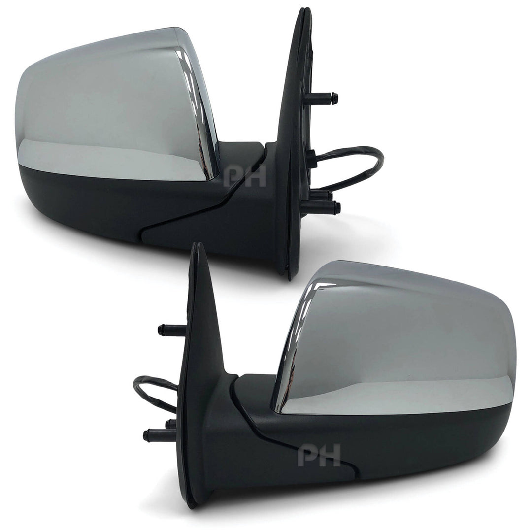 Door Mirrors Chrome Electric PAIR fits Mazda BT50 & Ford Ranger PJ PK 2006 - 2011
