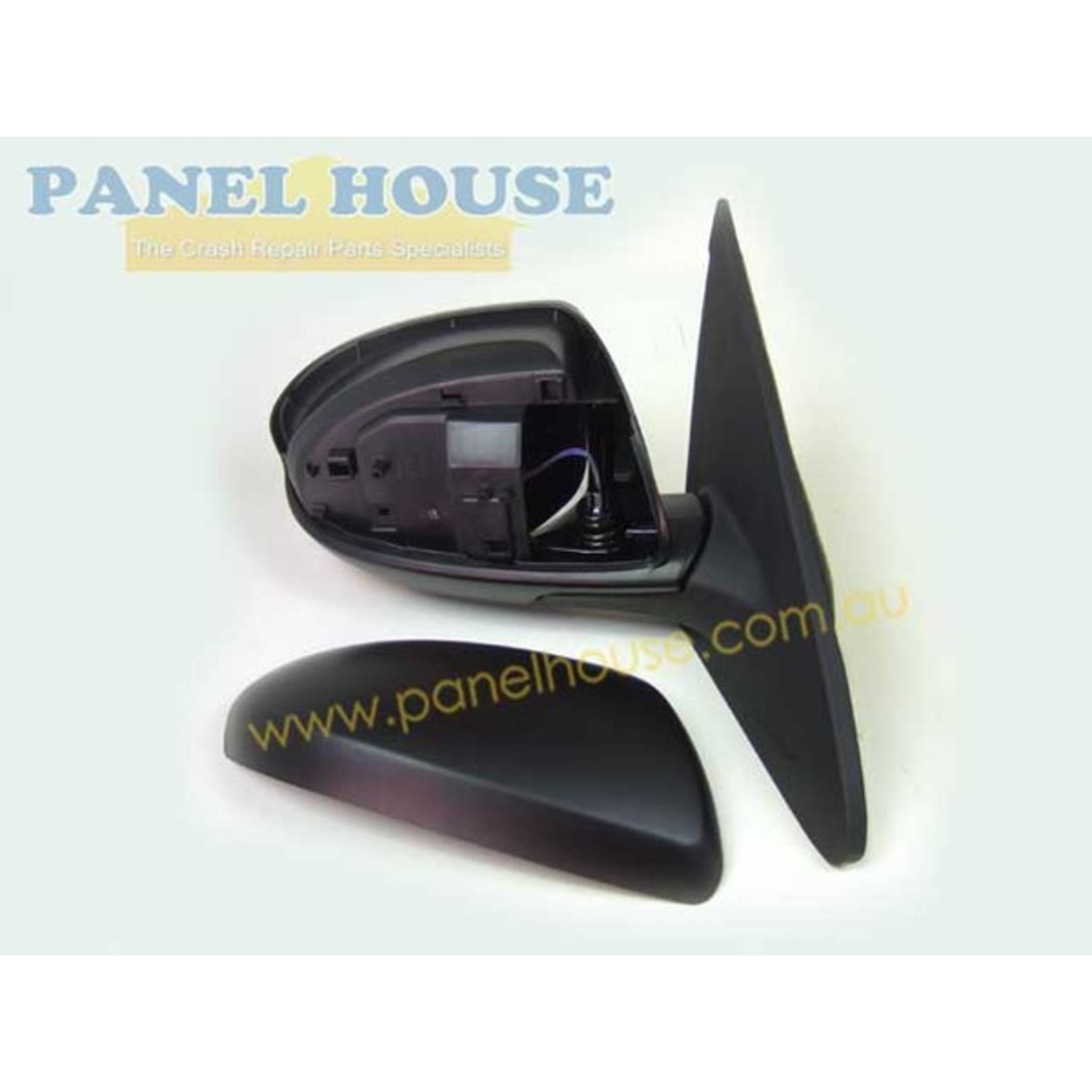 Door Mirrors PAIR Black Electric fits Mazda 3 BL 09 - 13