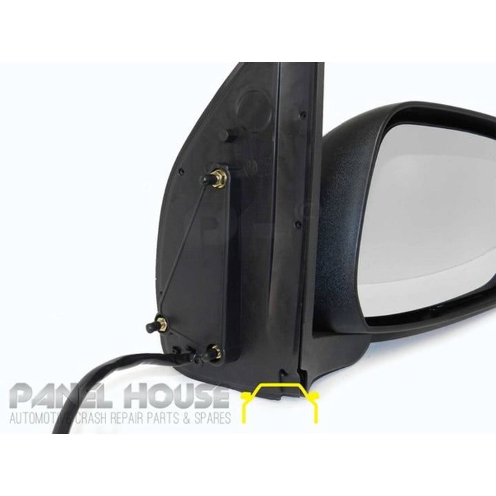Door Mirror RIGHT Chrome Electric With Puddle Light fits Nissan Navara D40 2007-2014