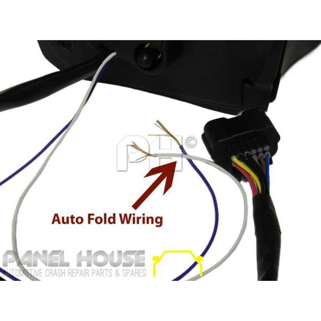 Door Mirror RIGHT Chrome Auto Fold Heated Puddle Light fits Nissan Navara D40 2007-2014