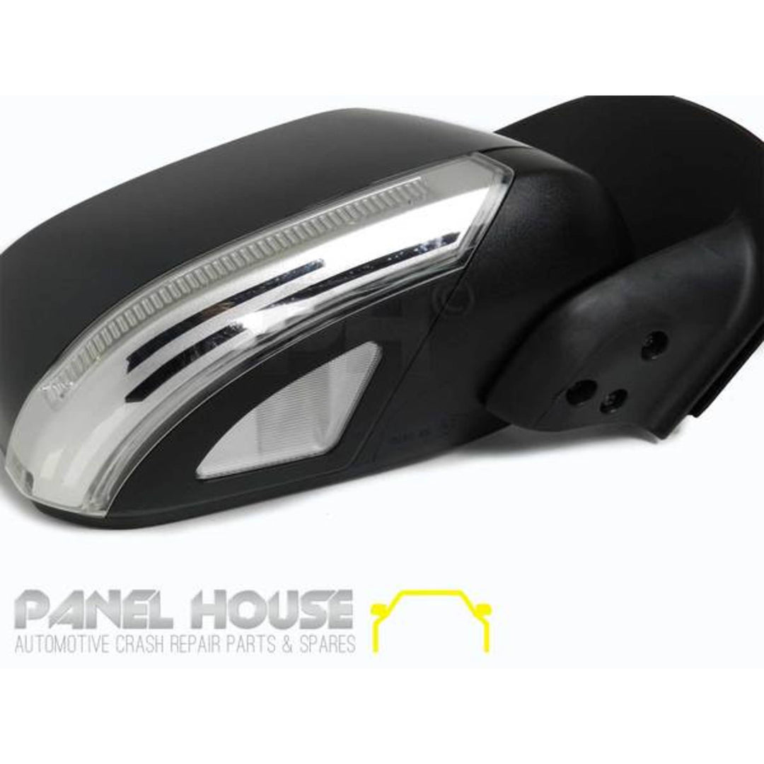 Door Mirror RIGHT Primed Auto Fold Heated Puddle Light fits Nissan NAVARA D40 2007-2014