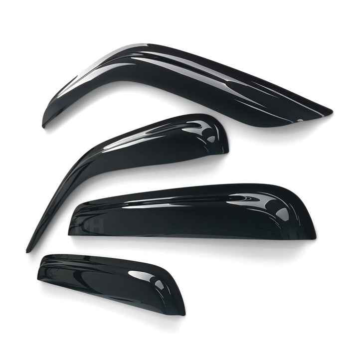 Weather Shield Window Visors SET 4 Piece Fits Nissan Navara D40 2005 - 2015