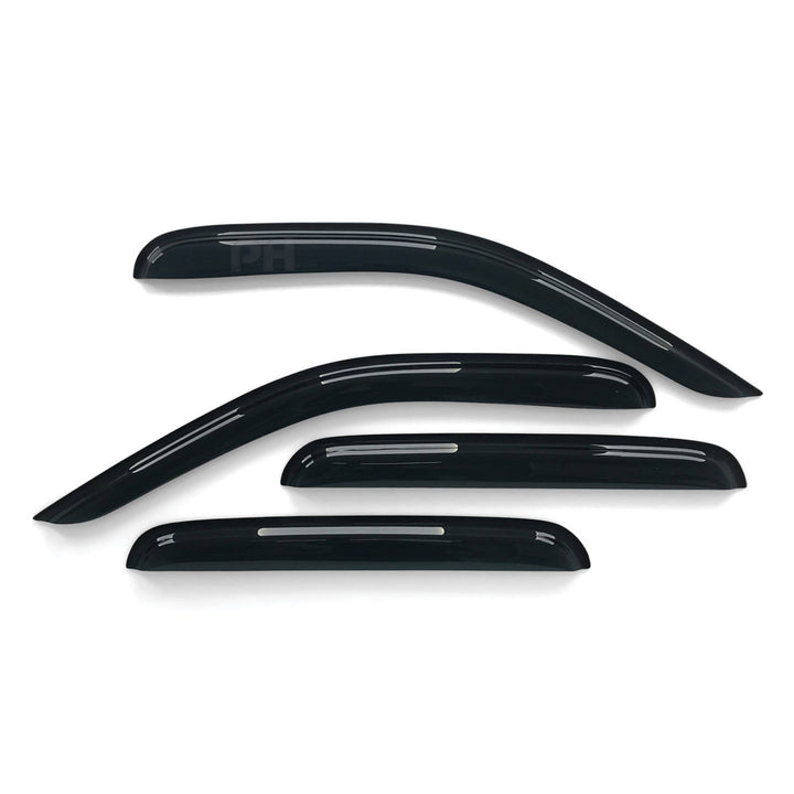 Weather Shield Window Visors SET 4 Piece Fits Nissan Navara D40 2005 - 2015