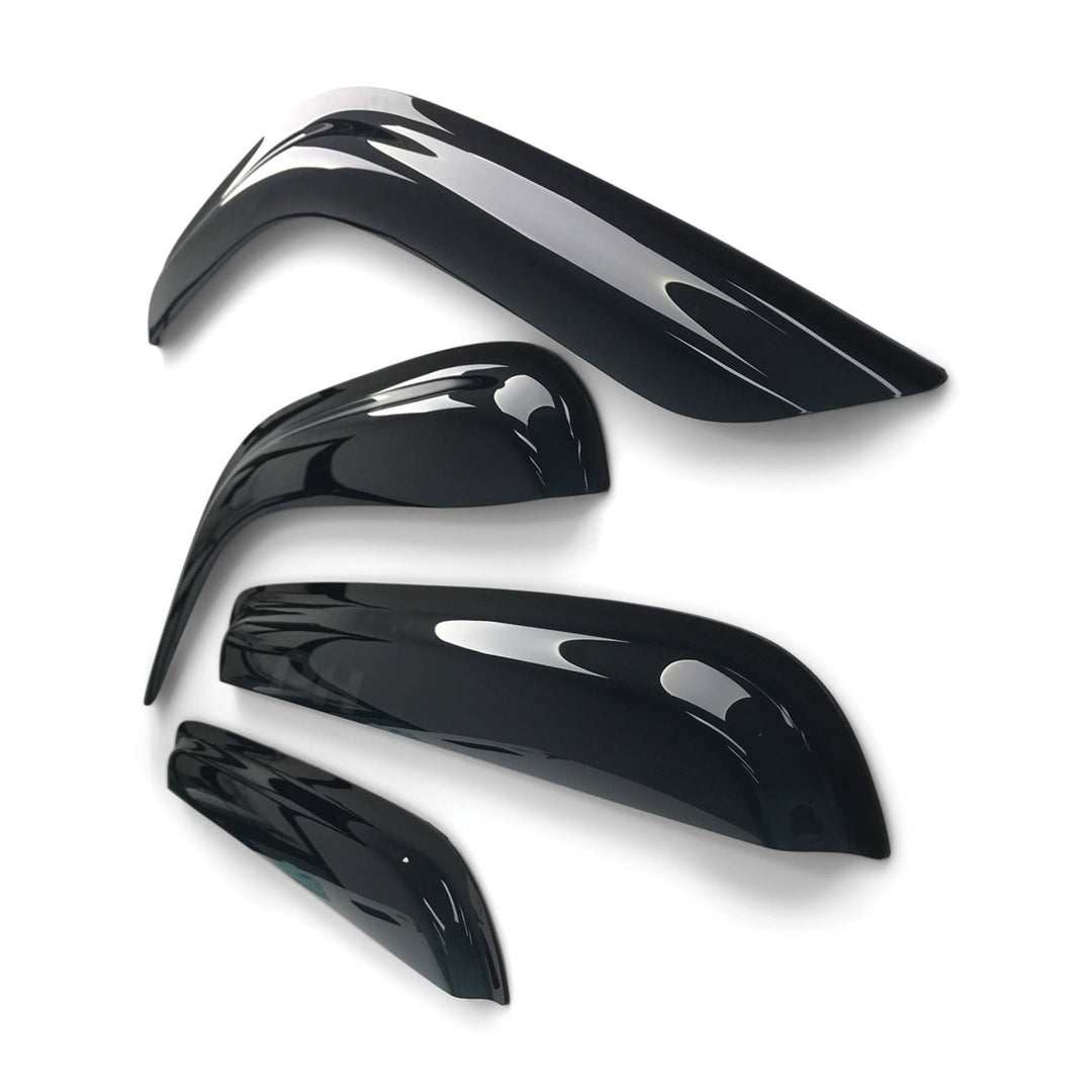 Weather Shield Window Visors SET 4 Piece Fits Nissan Navara D40 2005 - 2015