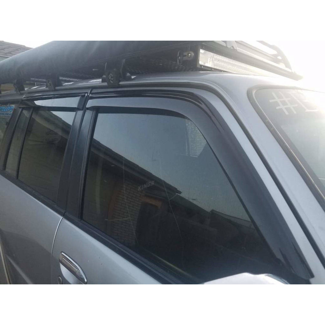 Weather Shield Window Visors SET 4 Piece Fits Nissan GU Patrol 1997 - 2016
