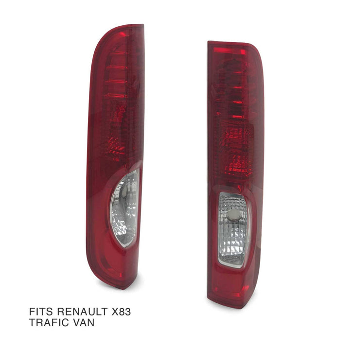 Tail Lights PAIR fits Renault Trafic Van X83 2007 - 2014