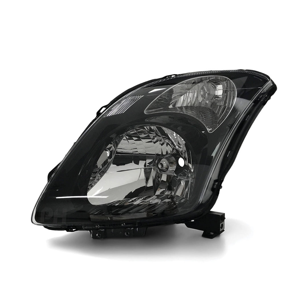 Headlights Black PAIR Fits Suzuki Swift Sport RS416 2005 - 2010