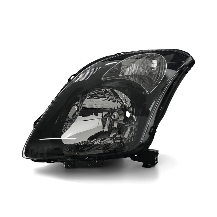 Headlights Black PAIR Fits Suzuki Swift Sport RS416 2005 - 2010