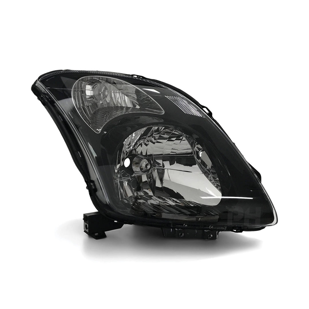 Headlights Black PAIR Fits Suzuki Swift Sport RS416 2005 - 2010