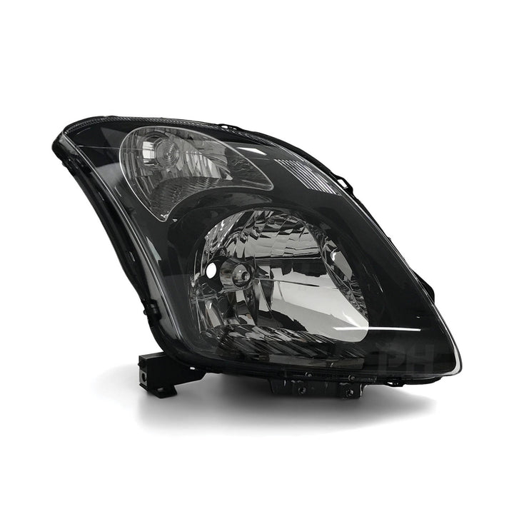 Headlights Black PAIR Fits Suzuki Swift Sport RS416 2005 - 2010