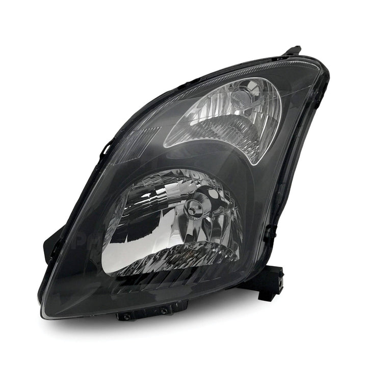 Headlights Black PAIR Fits Suzuki Swift Sport RS416 2005 - 2010