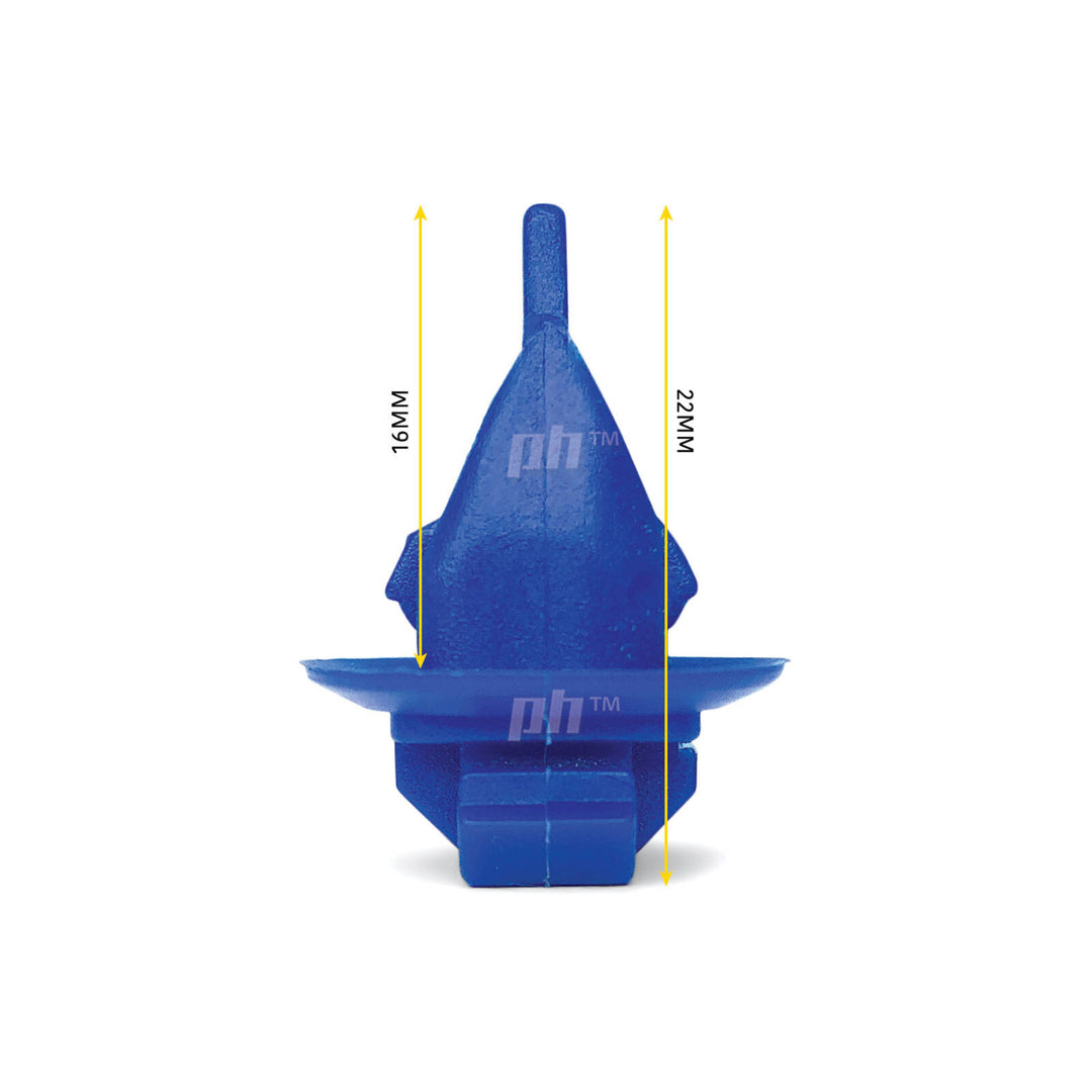 Wheel Arch Flare Mould Trim Clip BLUE x5 fits Hilux SR5 Landcruiser Prado
