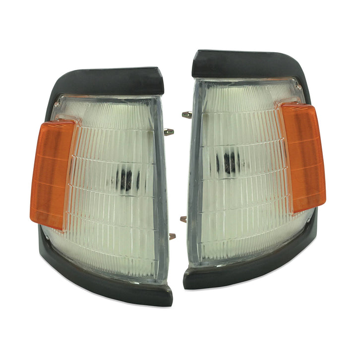 Corner Indicator Park Light PAIR Grey Fits Toyota Hilux 88-91 2WD