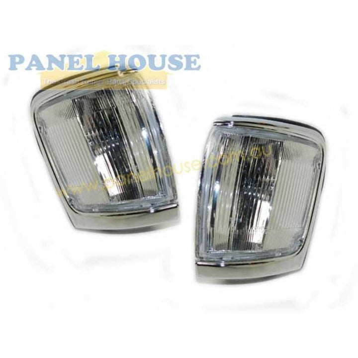 Corner Indicator Light PAIR Chrome New Fits Toyota Surf / 4Runner 1991 - 1997