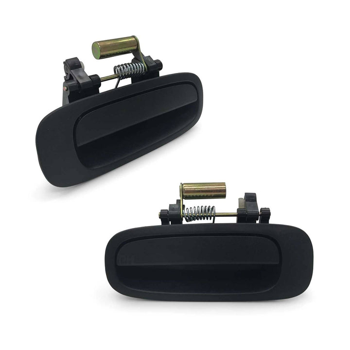 Outer Door Handles PAIR Rear Black Fits Toyota Corolla AE112 1998 - 2001