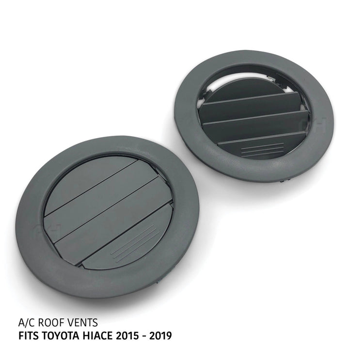 A/C Roof Vents x2 Fits Toyota Hiace 200 Series Van 2005 - 2019 LWB SLWB Commuter