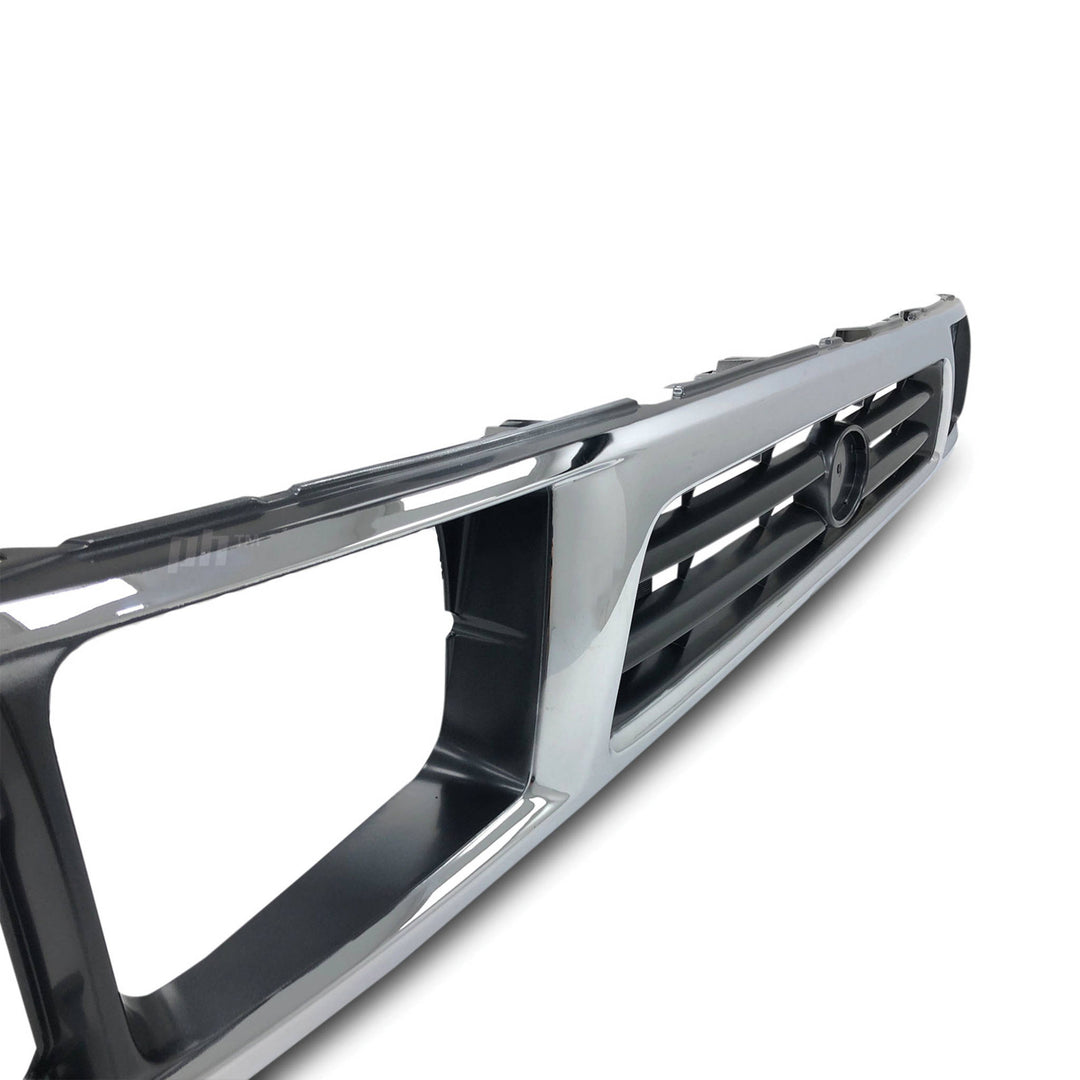 Grill Chrome & Grey Fits Toyota Hilux 2WD Workmate 1997 - 2001