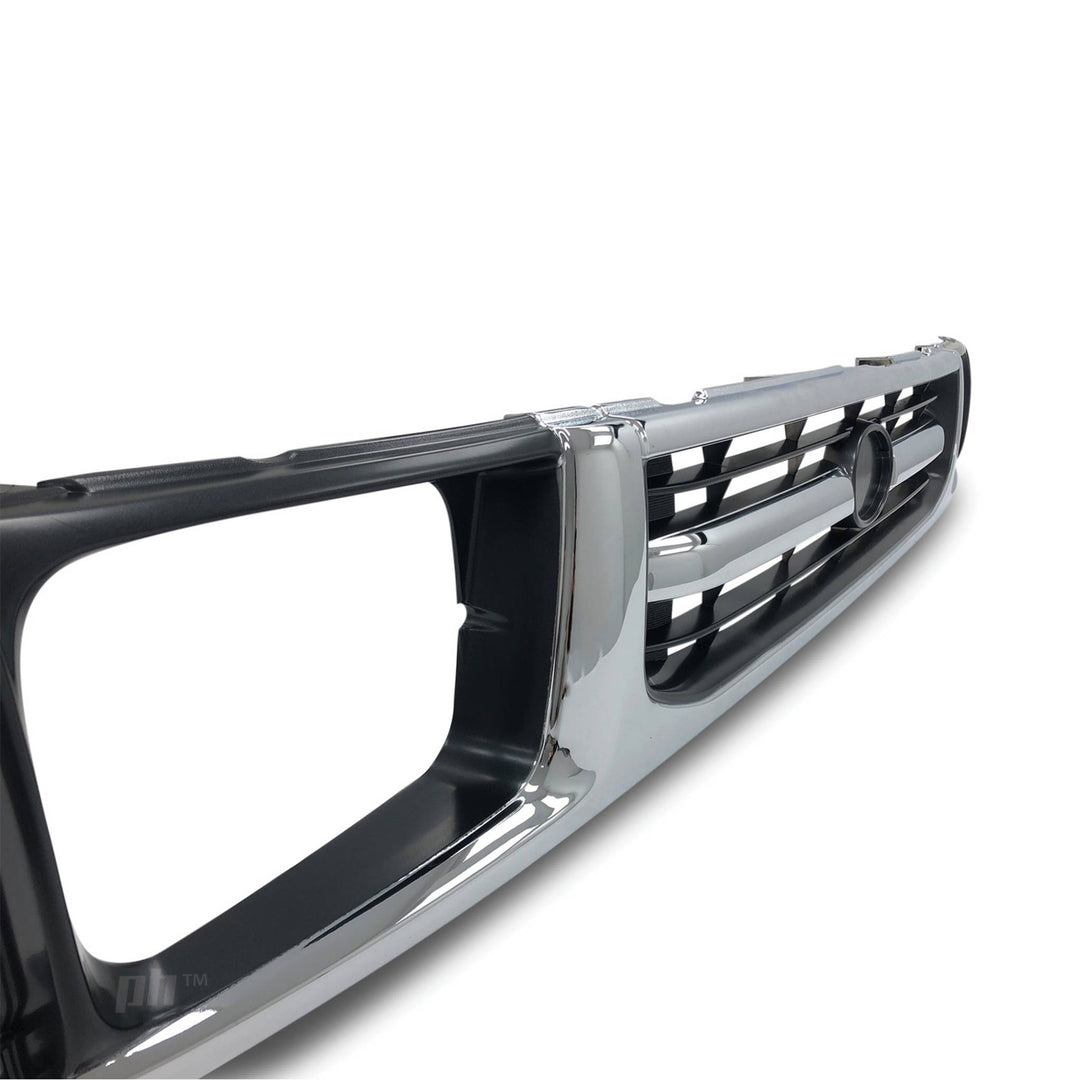 Grill Chrome & Grey Fits Toyota Hilux SR5 4WD 1997 - 10/2001