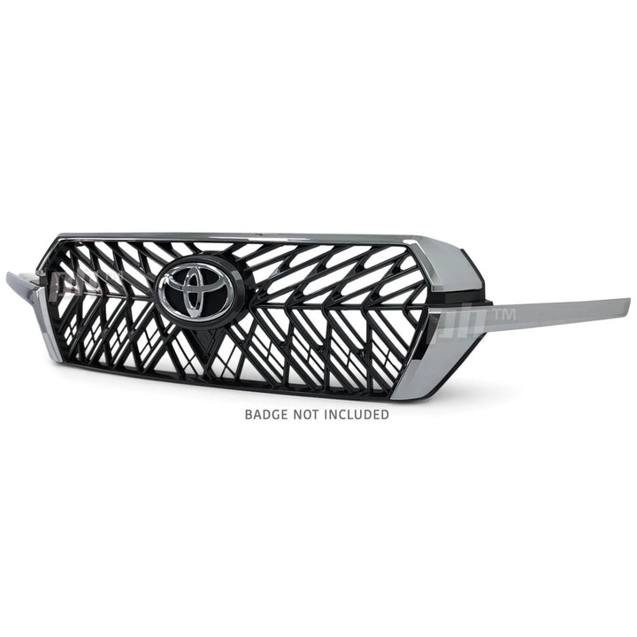 Grill Chrome & Grey Web Style Fits Toyota Landcruiser 200 Series 2015 - 2021