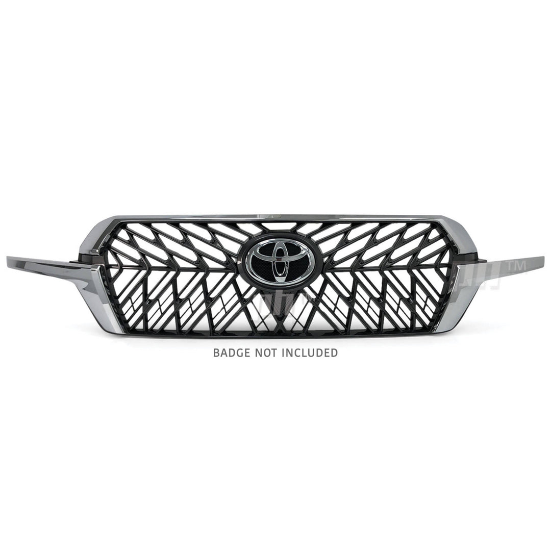 Grill Chrome & Grey Web Style Fits Toyota Landcruiser 200 Series 2015 - 2021