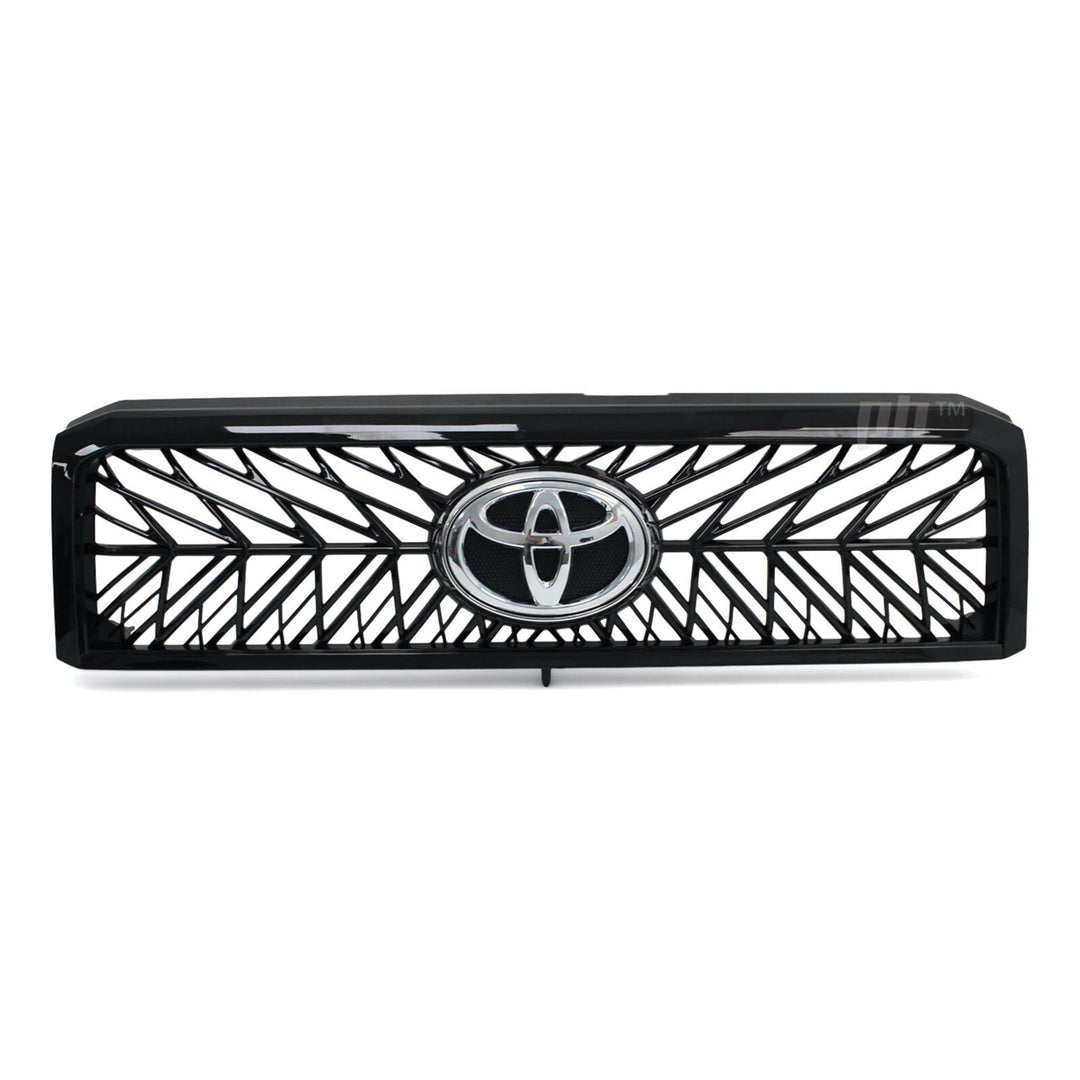 Grill Gloss Black Web Style Fits Toyota Landcruiser 76 78 79 Series 2007-2021