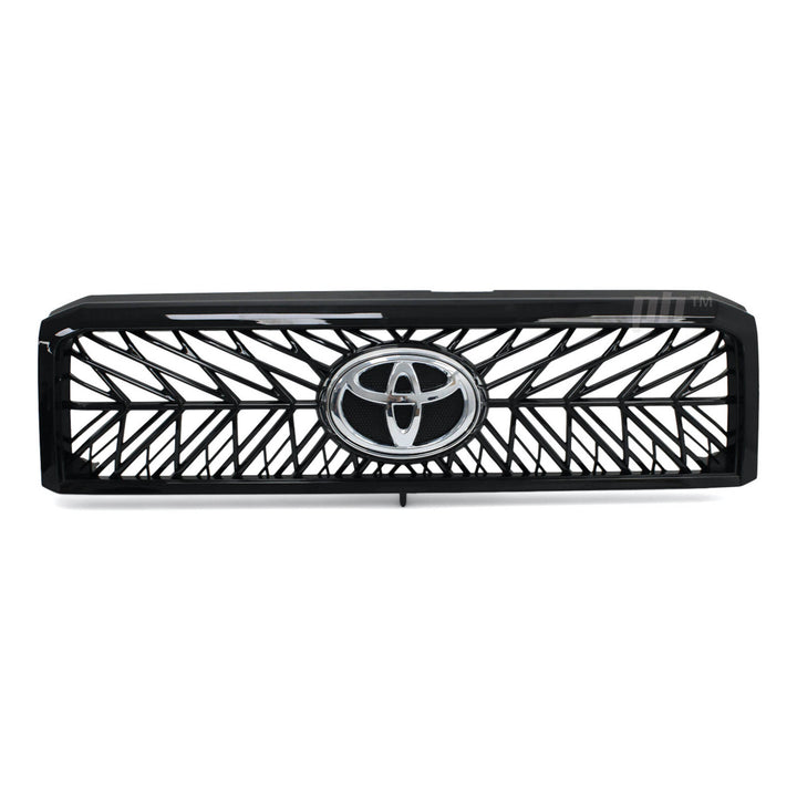 Grill Gloss Black Web Style Fits Toyota Landcruiser 76 78 79 Series 2007-2021
