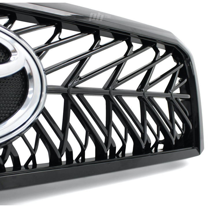 Grill Gloss Black Web Style Fits Toyota Landcruiser 76 78 79 Series 2007-2021