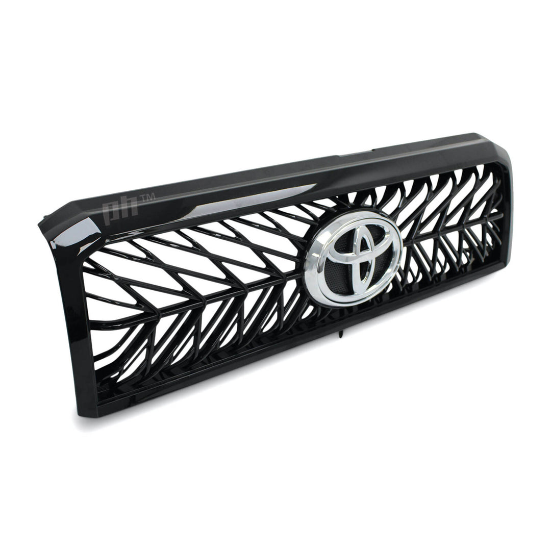 Grill Gloss Black Web Style Fits Toyota Landcruiser 76 78 79 Series 2007-2021