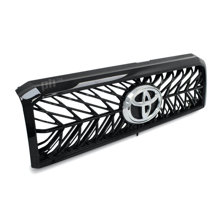 Grill Gloss Black Web Style Fits Toyota Landcruiser 76 78 79 Series 2007-2021