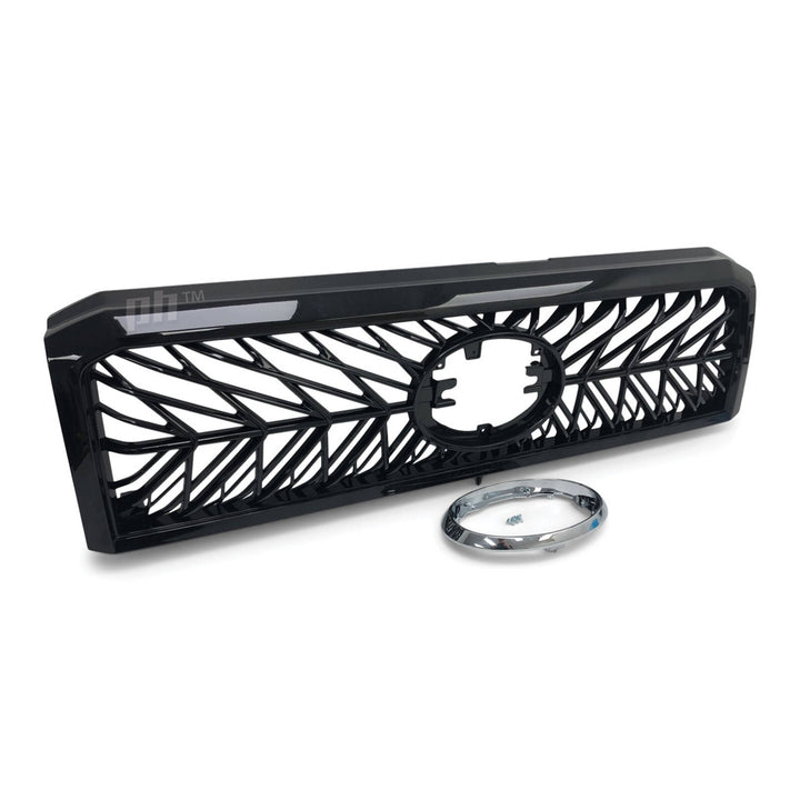 Grill Gloss Black Web Style Fits Toyota Landcruiser 76 78 79 Series 2007-2021