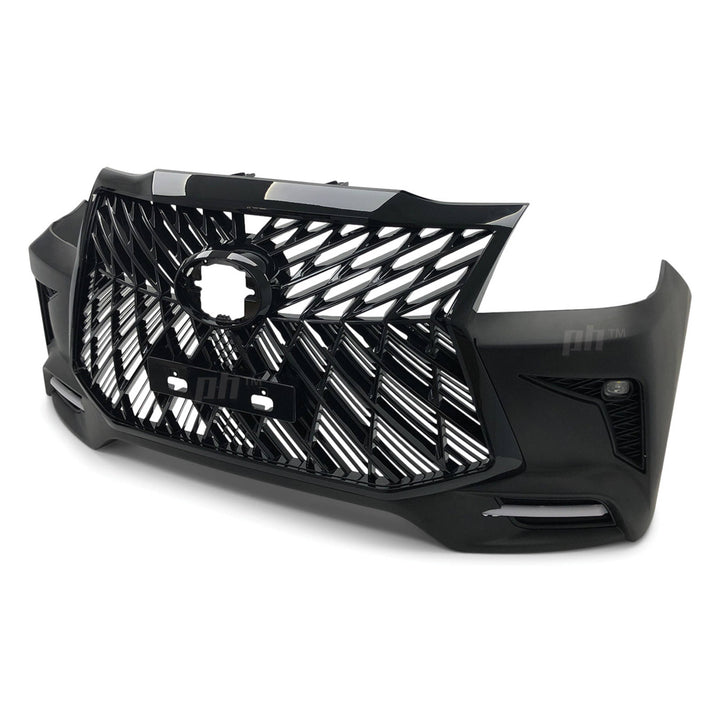 Web Style Front Bumper Kit & Black Grill Fits Toyota Hilux N70 Facelift 11 - 15