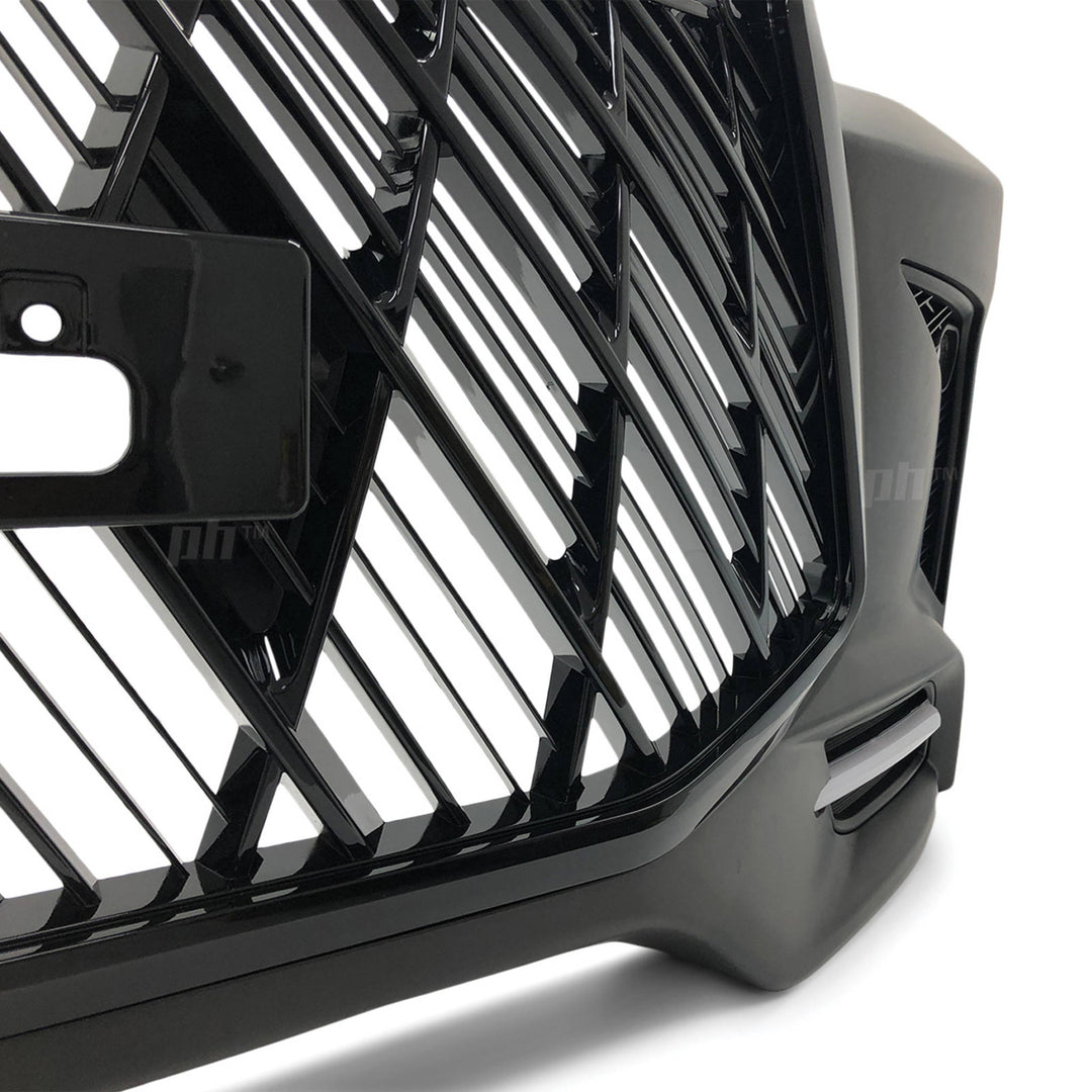 Web Style Front Bumper Kit & Black Grill Fits Toyota Hilux N70 Facelift 11 - 15