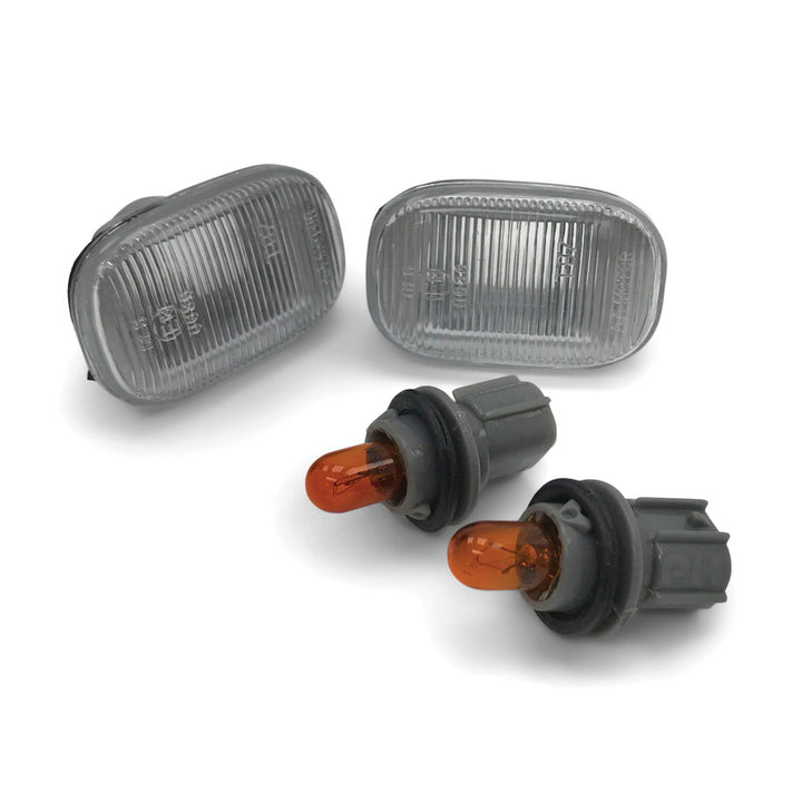 Indicator Guard Repeater Light Flasher PAIR Fits Toyota Hilux N70 2005 - 2015