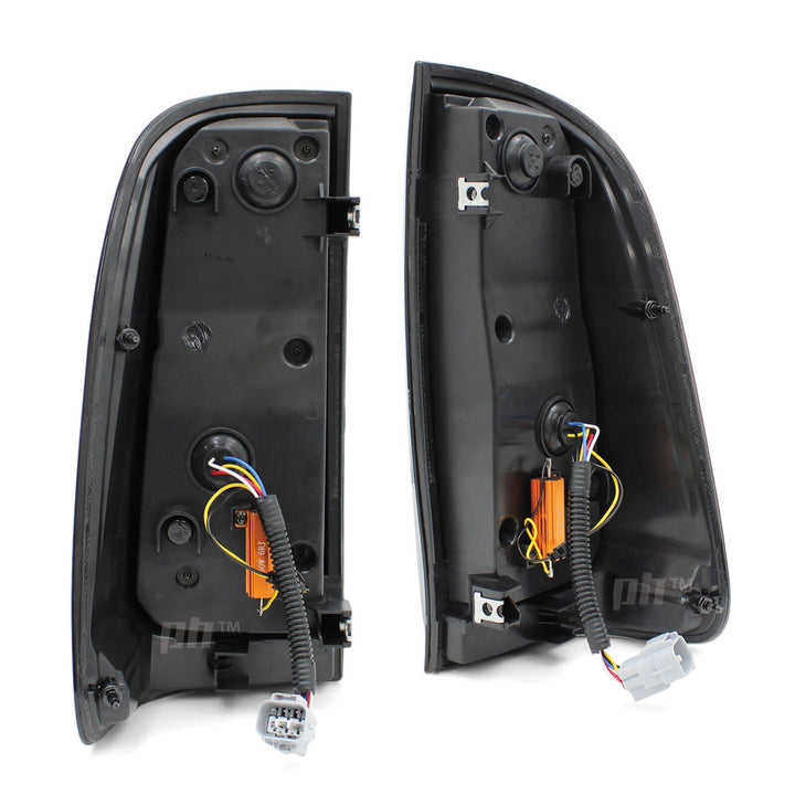 Upgrade Black Smoked LED Tail Lights Sequential PAIR Fits Toyota Hilux N70 2005 - 2015