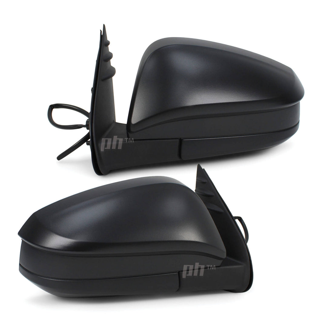 Door Mirrors PAIR Black Electric Fits Toyota Hilux N80 2015 - 2021 Workmate 2WD